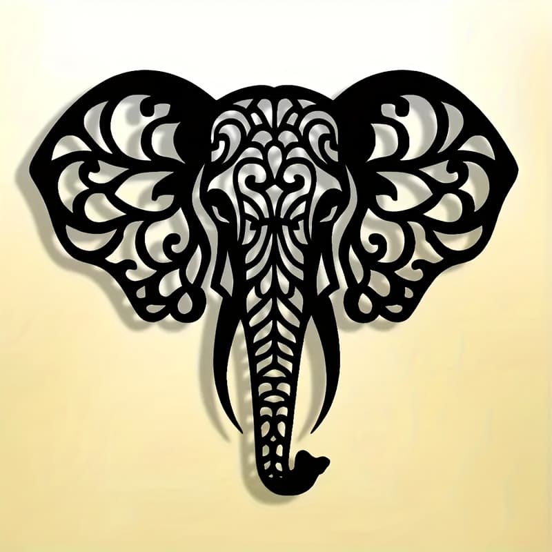 TEMU Elegant And Minimalist Wall Art Decoration, Exquisite Hollow Art Sign, Suitable For Indoor And Outdoor Decoration, Suitable For , Detachable Reusable