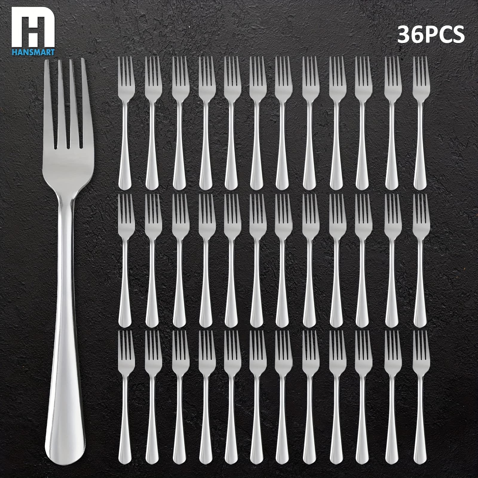 TEMU 36/60pcs Christmas Stainless Steel Silverware Set, Heavy Duty Cutlery Set For Commercial , Wholesale Flatware Set Perfect For Holiday Family Dinner & Wedding Celebration