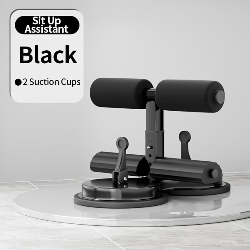 TEMU Sit Up Bar Floor - Professional Tibialis Trainer, Portable Sit Up Exercise Equipment With Suction Cups And Adjustable Foot Holder For Home Workout With Massage Roller