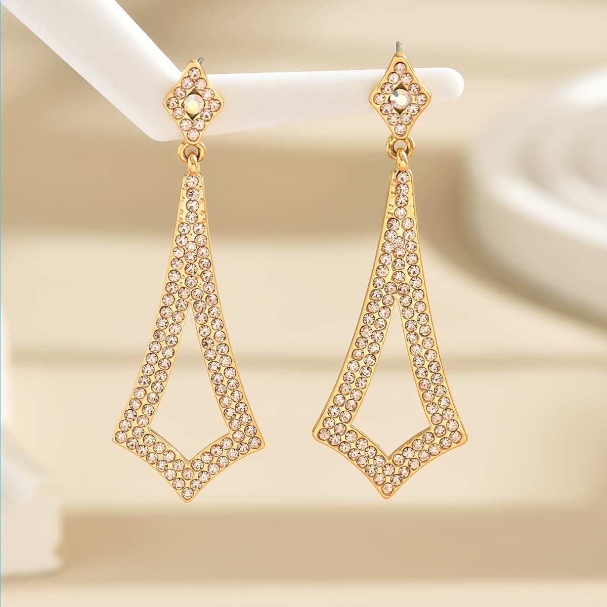 TEMU Minimalist Creative Geometric Long Earrings