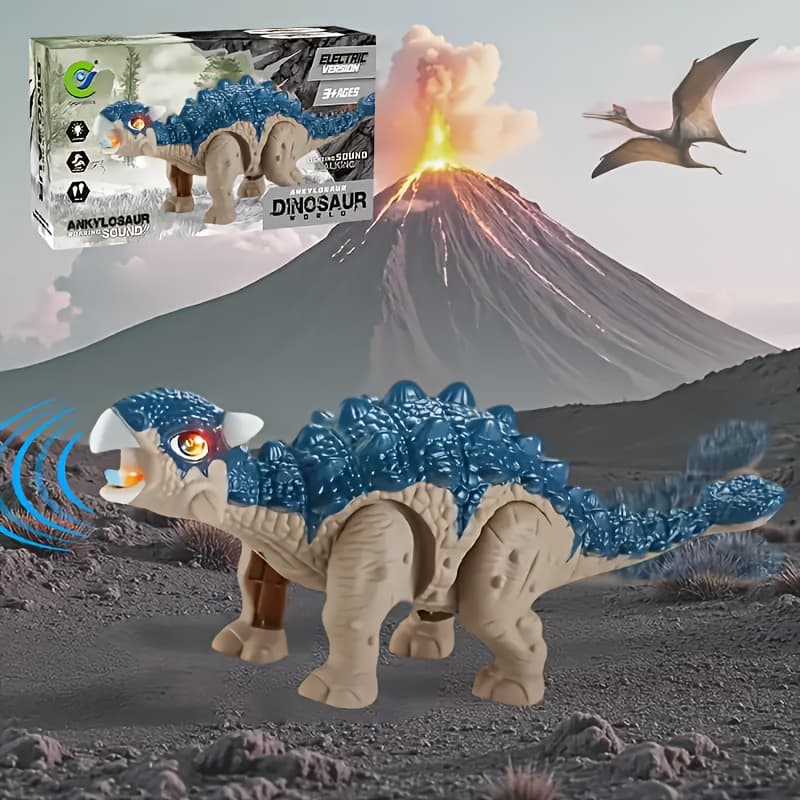 TEMU Self-moving Dinosaur Robot With Lights And Roaring Sound, An Interactive Moving Dinosaur, Suitable As A Birthday Or Christmas Gift For Boys And Girls, Companion Toy