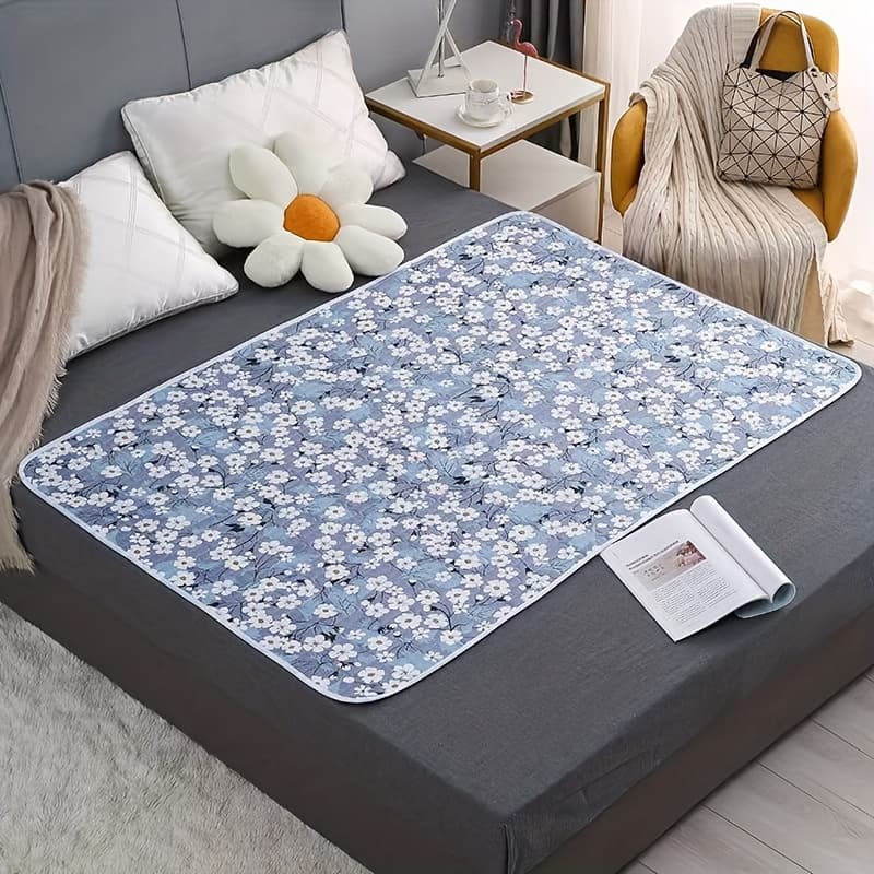 TEMU Reusable Pet Mat With Orchid Pattern, A Training Mat Suitable For Cats And Dogs, And Can Be Used As A Pee Pad. Pattern Is Beautiful And Practical. In 4 Sizes And Is An Ideal Christmas Gift.
