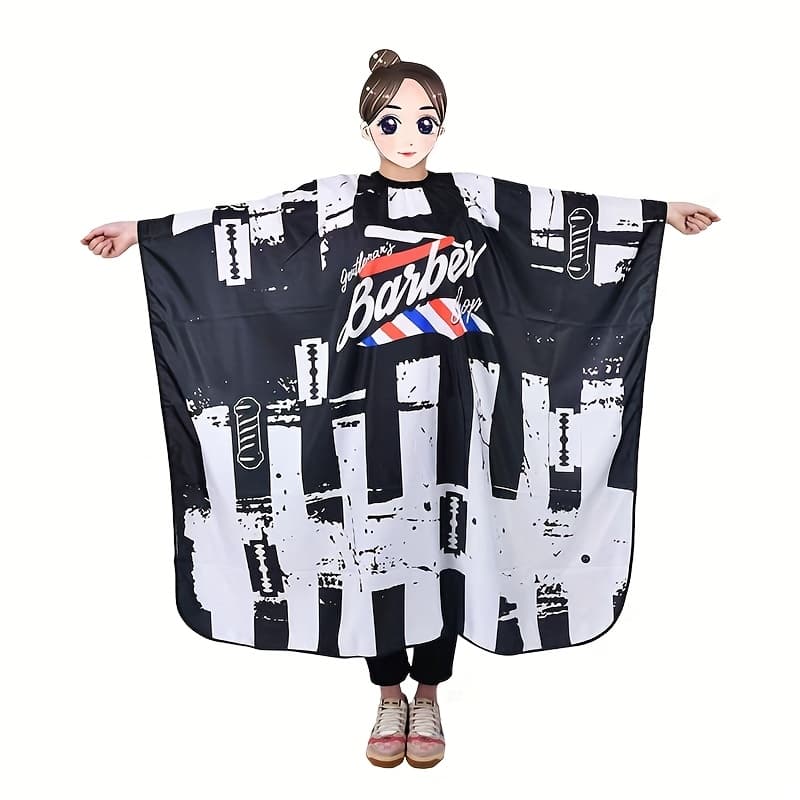 TEMU Large Adult, Haircut Cloak, Professional Haircut Cloak, Haircut Cloak With Adjustable Elastic Neckline, Haircut Accessories