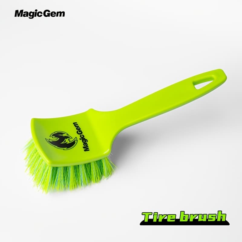 TEMU Magic Gem Tire Brushes For Cleaning Tires, Durable Car Wash Brush, Stiff Tire Scrub Brush For Car Detailing & Rubber Tire(1pc)