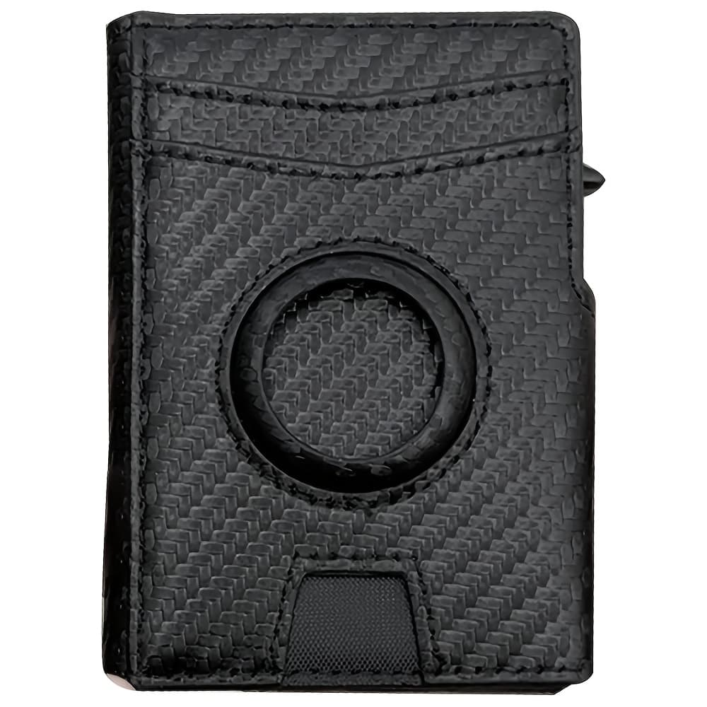TEMU Men's Slim Bifold Wallet - Genuine Leather Rfid Blocking Wallet With Credit Card Slots, Bill Compartment & Id Window (black), , Ideal Gift For Father's Day & Thanksgiving