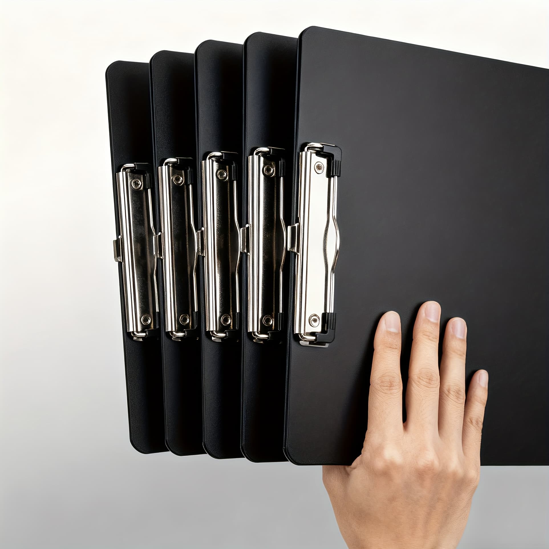 TEMU 5pcs A5 Size Clipboard Set, Durable Plastic Writing Board, Suitable For , Invoices And Folders