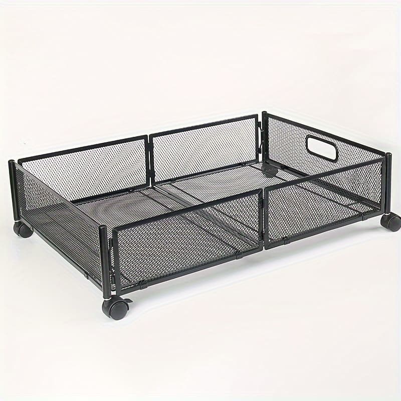 TEMU 1pc Under Bed Storage, Under The Bed Storage Containers With Wheels And Handles For Shoes, Clothes, Books, Blankets For , Under-bed Storage