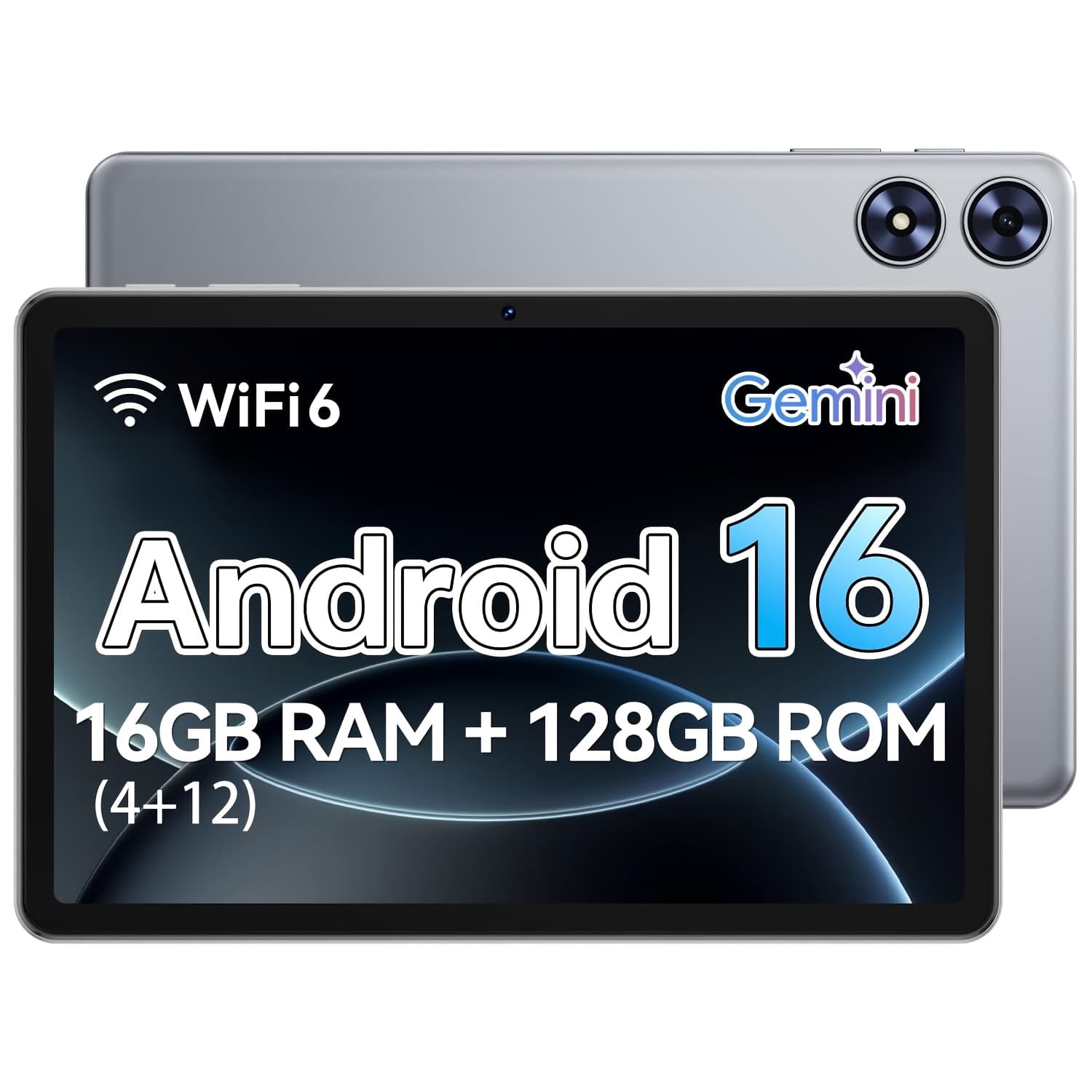 TEMU 10-inch Tablet, Tablet With -core Processor, 16gb (4gb+12gb) 128gb Rom 1 Tb Expandable, 1280x800 Ips Touch Screen, Gps, 8h Battery, Wifi 6, Bt 5.0, 2mp+8mp Dual Camera (gray), Tablet, Pad