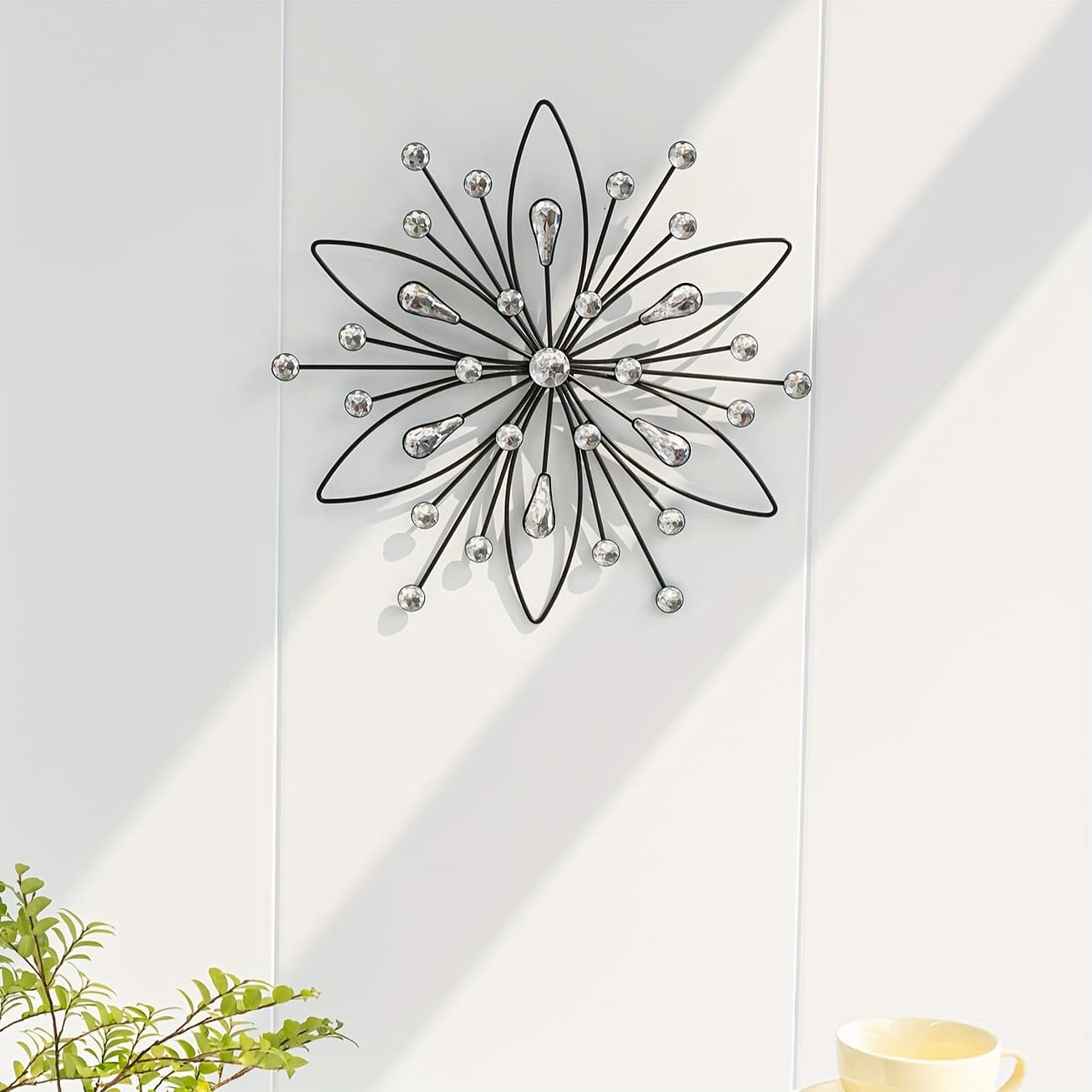 TEMU Classic Iron Wall Art - Elegant Hanging Decor For Living Room, Sofa & Tv Background