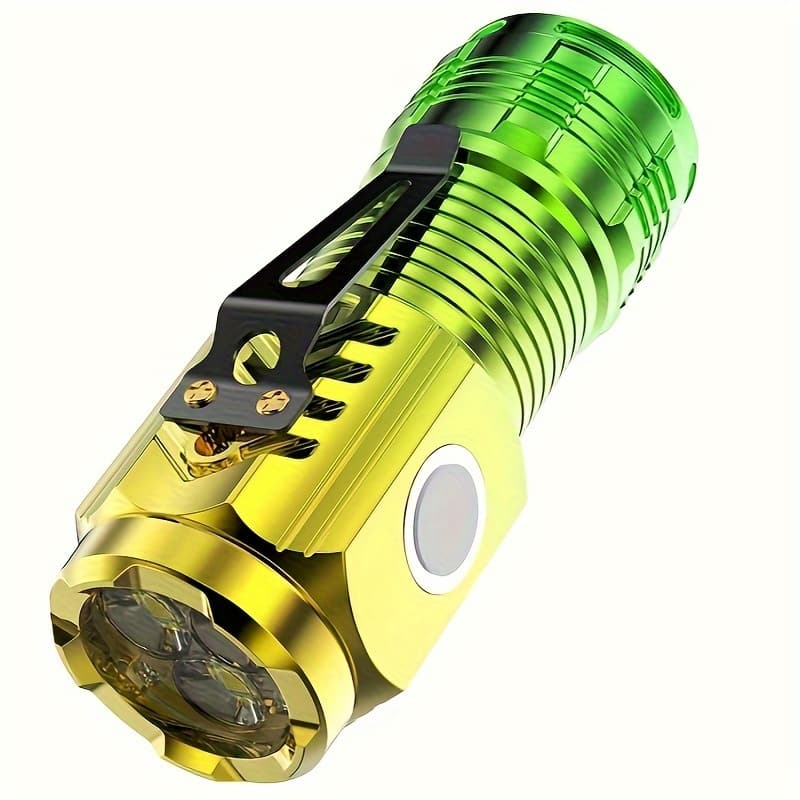 TEMU New Long-- Flashlight Charging Portable Multi- Light Ip65