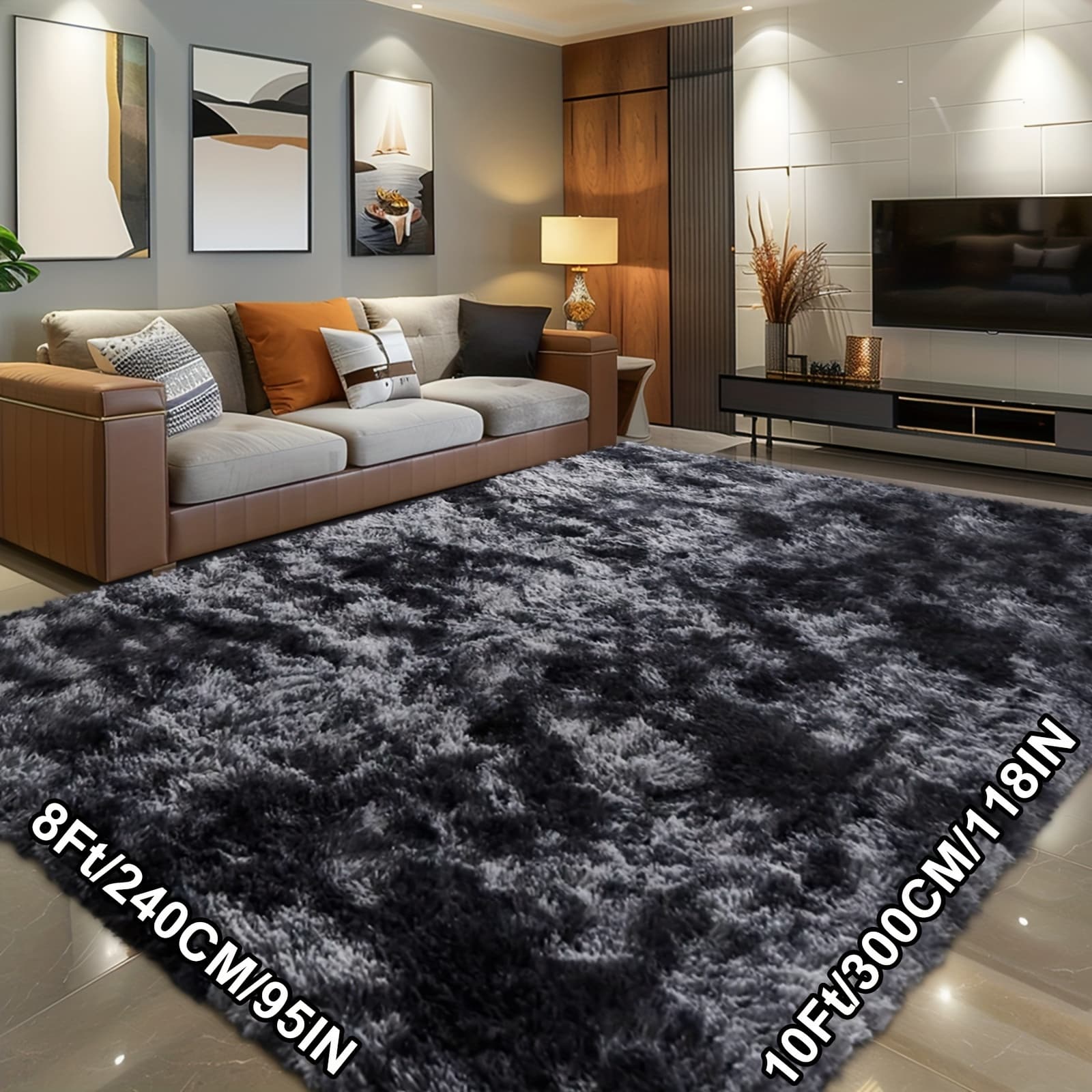 TEMU 240*300cm/95 Inches X 118 Inches Living Room Carpet, Bedroom Carpet, Room Coffee Table, Under Bed Bedside Home Decoration