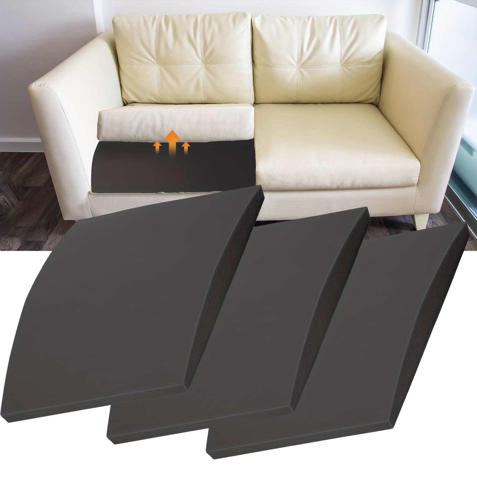 TEMU 20 X 20 Inch Furniture Seat Support - High-density Foam Couch Sofa Cushion Support For Sofa Couch Loveseat Chair Sagging Seat Cushion