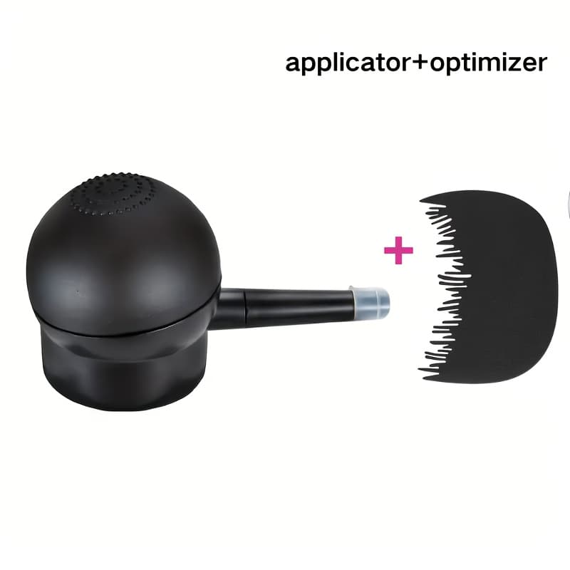 TEMU Portable Hair Fiber Spray Applicator With Extension Nozzle And Pump - Thickening Powder Sprayer For Application - Salon, Barber And Home Use
