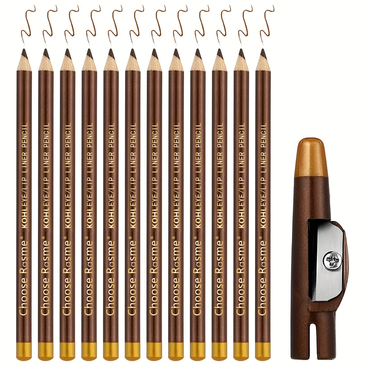 TEMU Matte Waterproof, Sweat Proof, And Non Smudging Beard Eyebrow Pencil Set With A Pencil Sharpener And Wooden Eyebrow Pencil