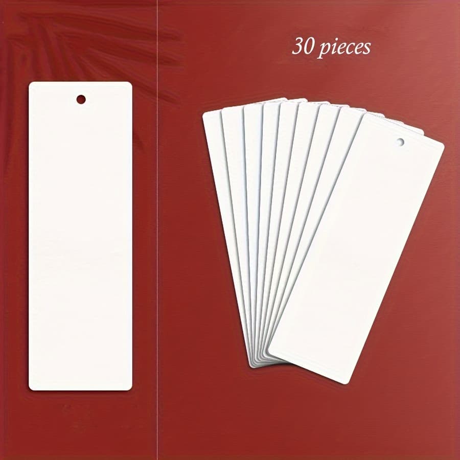 TEMU 30 Blank Watercolor Bookmark Cards, 300gsm For Colored Pencils, Oil Paint, Acrylic, Watercolor Painting, Handcrafted Art Supplies