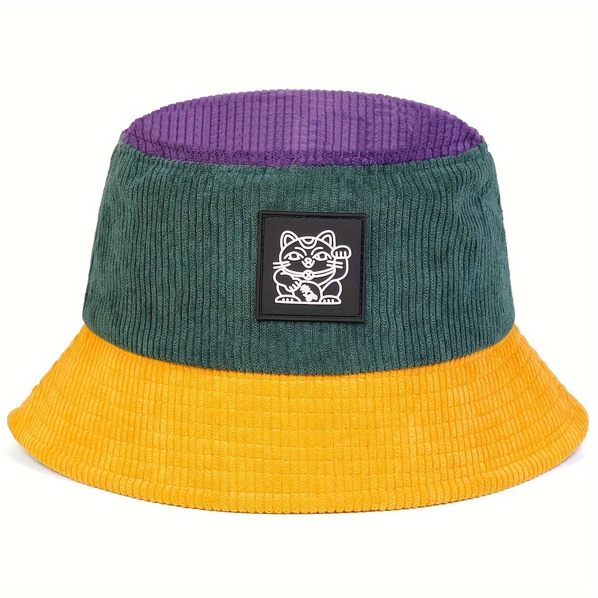 TEMU 1pc Men's Cat Hat Fashionable Hat Outdoor Leisure Hat Suitable For Spring And Autumn Travel Seaside Party