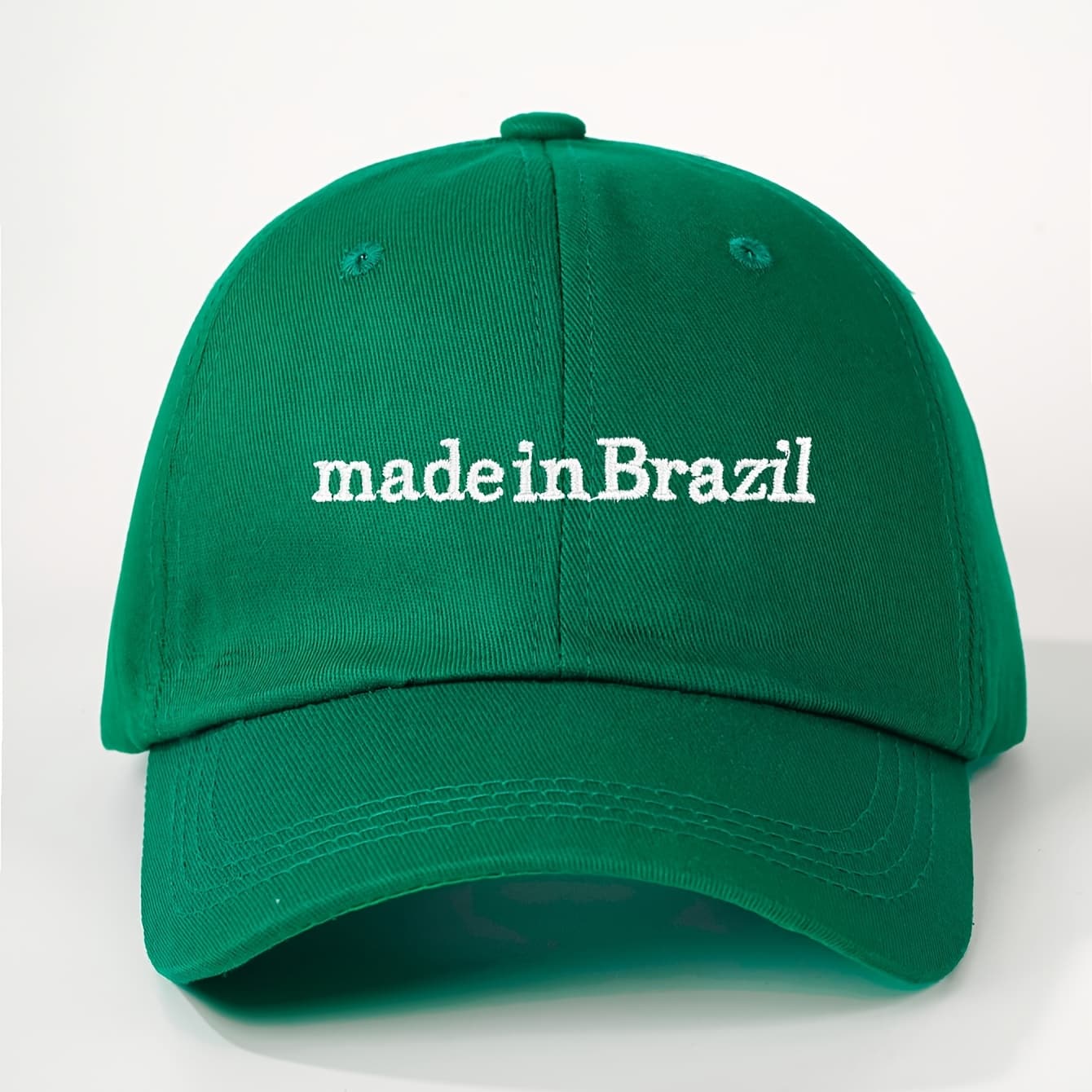 TEMU Embroidered Made In Brazil Baseball Unisex Trucker Hat Breathable Adjustable Golf Men Women Same Style Summer Fashion Curved Brim Men's Y2k Couple Hat