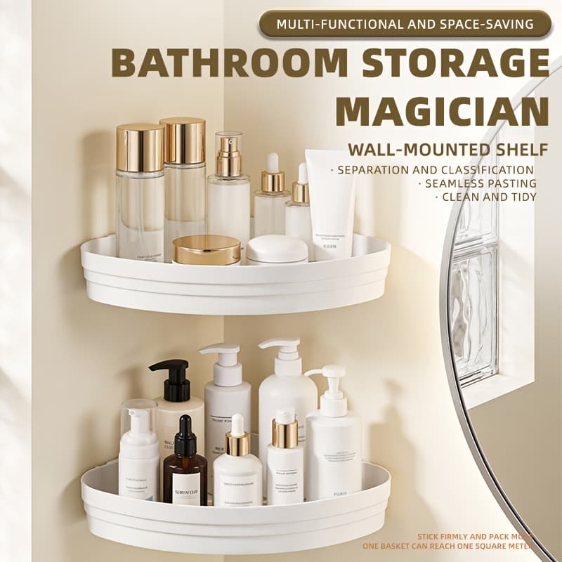 TEMU Corner Space-saving Storage Rack, Multi-functional Kitchen And Bathroom Organization Shelf