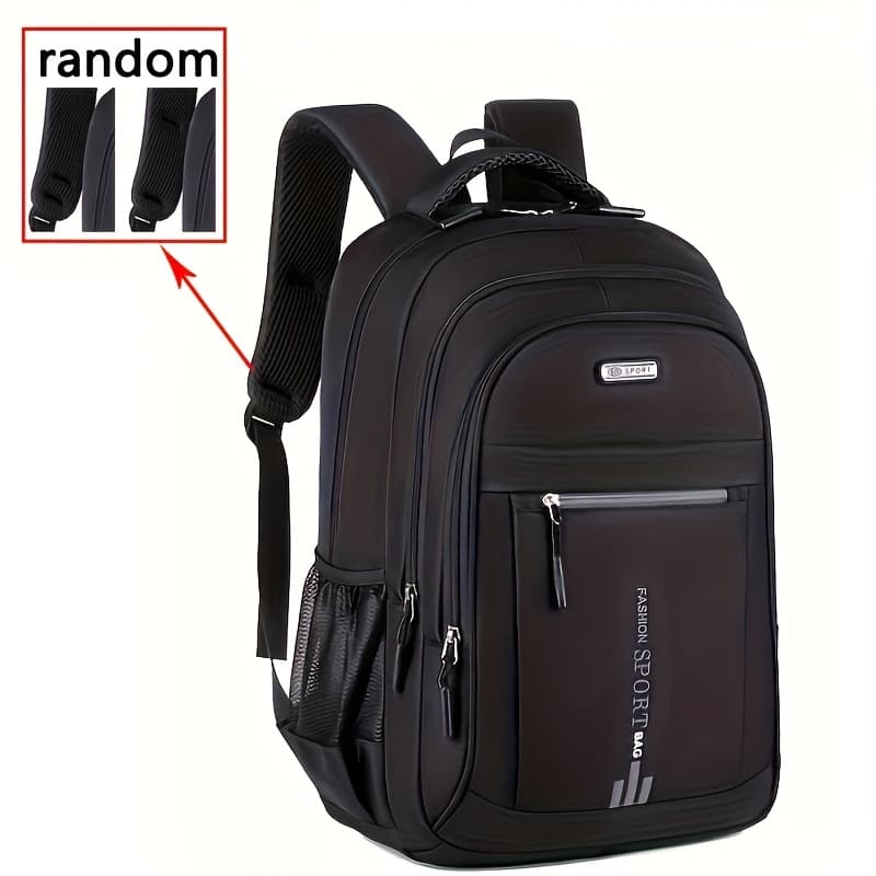 TEMU Simple And Versatile Backpack For Middle And High School Students, School Bag, Trendy And Fashionable Large Capacity Backpack For Men And Women, Random