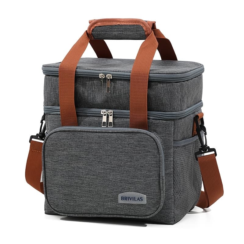 TEMU Outdoor Refrigerated Bags, Insulated Bags, Lunch Box Bags, Lunch Bags, Picnic Bags, Outdoor Ice Bags, Large-capacity Crossbody And Hand-held Lunch Bags