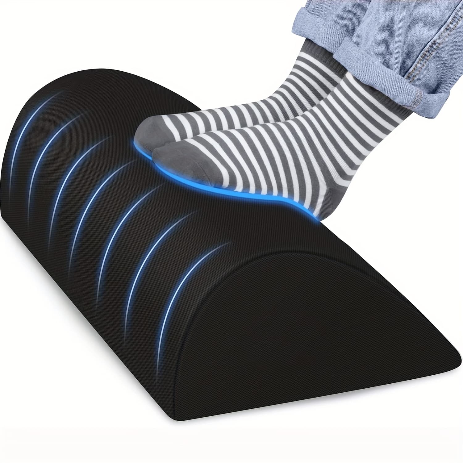 TEMU Foot Rest For Under Desk , Office Desk Additions With Soft Foam And Washable Removable Cover, Foot Stool For Office, Car, Home To Foot Support And Relax Ankles