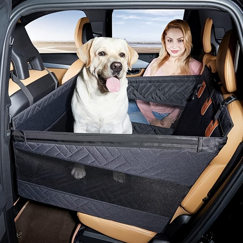 TEMU Large Dog Car Seats Measuring 29 Inches And 22 Inches, Rear Seat Extenders For Dogs, Covers For Medium And Small Dogs, Car Hammocks, And Pet Beds