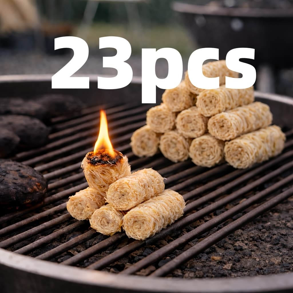 TEMU For Camping - Natural, Weatherproof Firelighters For Grill, Bonfire, Fire Pit & Emergency Kit, Charcoal Starter For Outdoor, Fireplace, Campfire