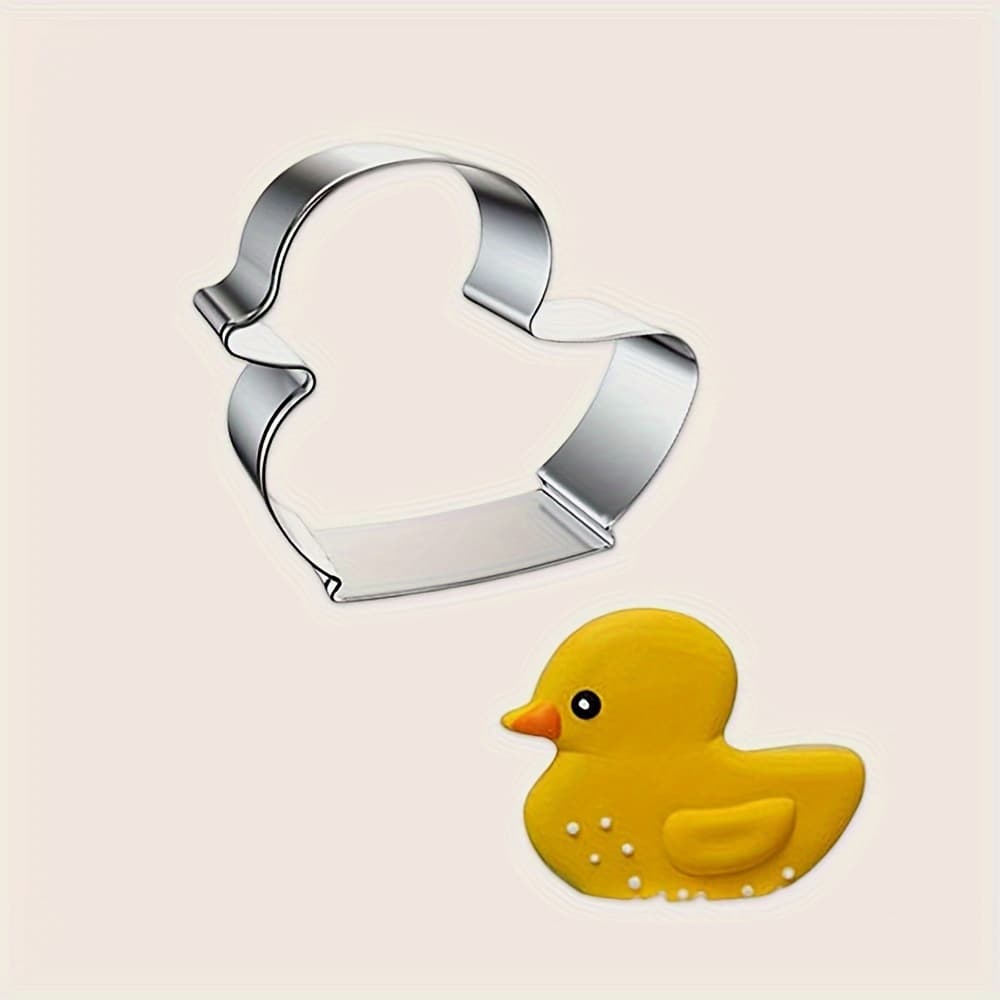 TEMU Stainless Steel Baking Tool Cookie Cake Mold Duck Biscuit Mold Diy Baking Tool Cake Mold Sugar Mold 1pc