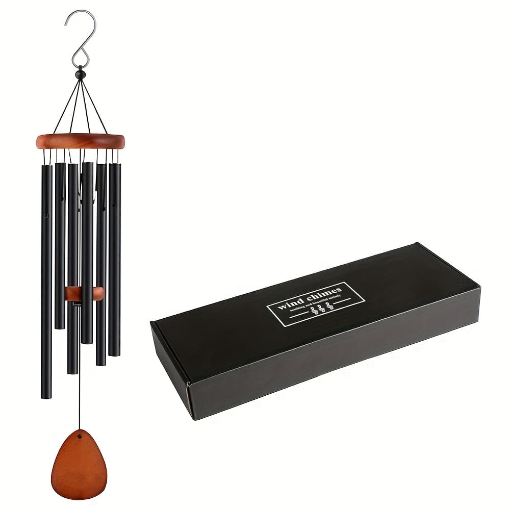 TEMU Aluminum Wind Chimes, Perfect For Enhancing The Ambiance Outdoors, Ideal For Gardens And Patios, Featuring Design With A Wind Catcher, Making It A Great Gift Option