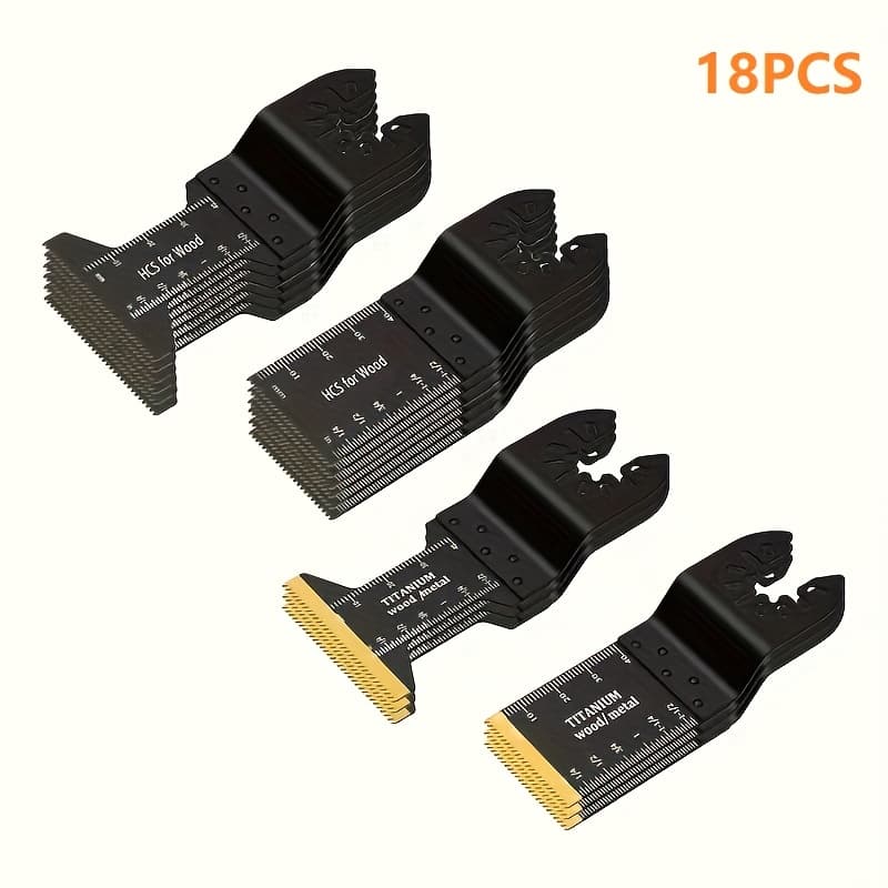 TEMU 18/28/36pcs Titanium Multi Tool Professional Universal Quick Release Oscillating Saw For Cutting Metal Nails Compatible With