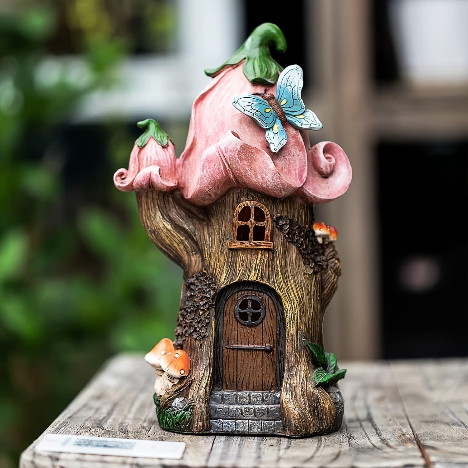 TEMU Indoor Statue Solar Lamp, Home Decor And Garden Decor, Outdoor Statue Resin Lamp, , Father's Day, Christmas Gift For Desk, Living Room, Deck, Patio, Bedroom