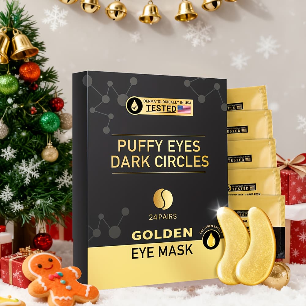 TEMU Mask (24 Pairs), Collagen Eye Patches, Make Skin Look Smoother & , Suitable For Types, Of & Wrinkles, Korean Skincare Products, Autumn & Winter Skincare Products, Christmas And Halloween Gifts