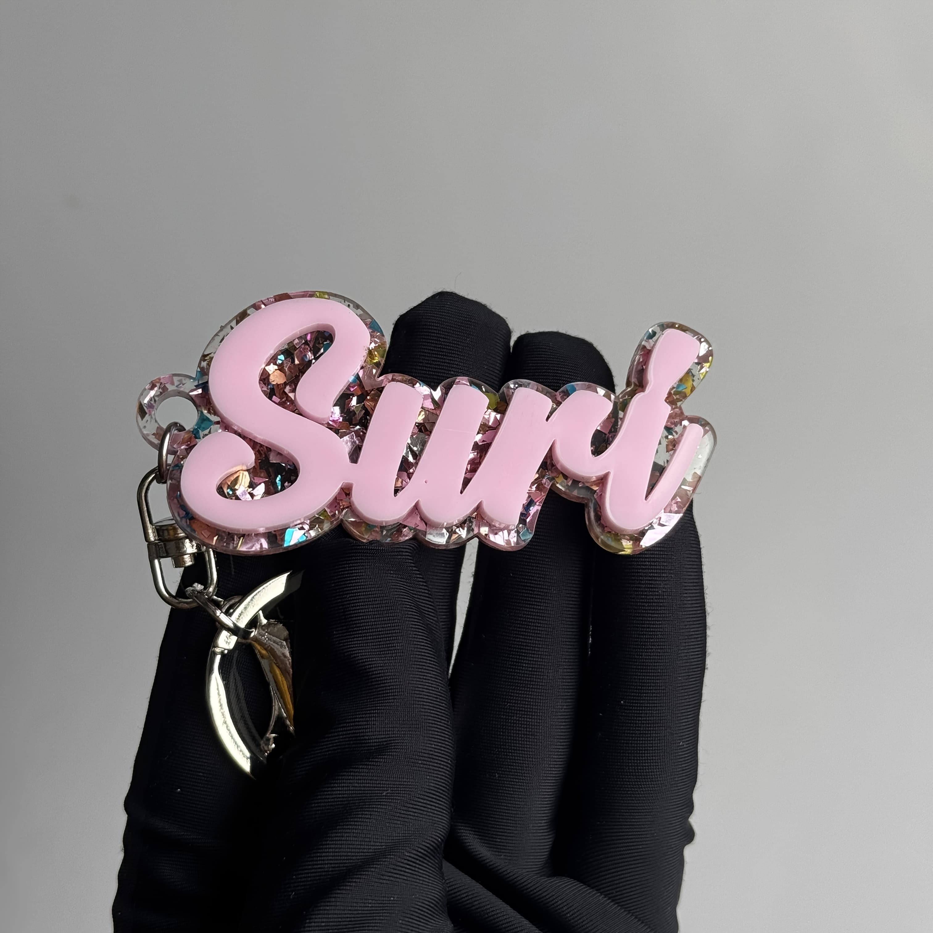 TEMU 1 Customized Acrylic Name Backpack Accessory, Featuring A Diy Double-layer Design For Personalized Letter Nameplates, Perfect For Unique Small Gifts For