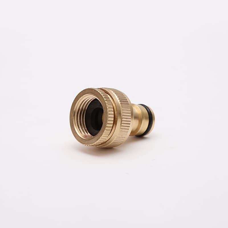 TEMU Brass Faucet Adapter 3/4" Fit For Garden Hose & Car Wash Machine - Durable , European Standard Threads, Leak-proof Design