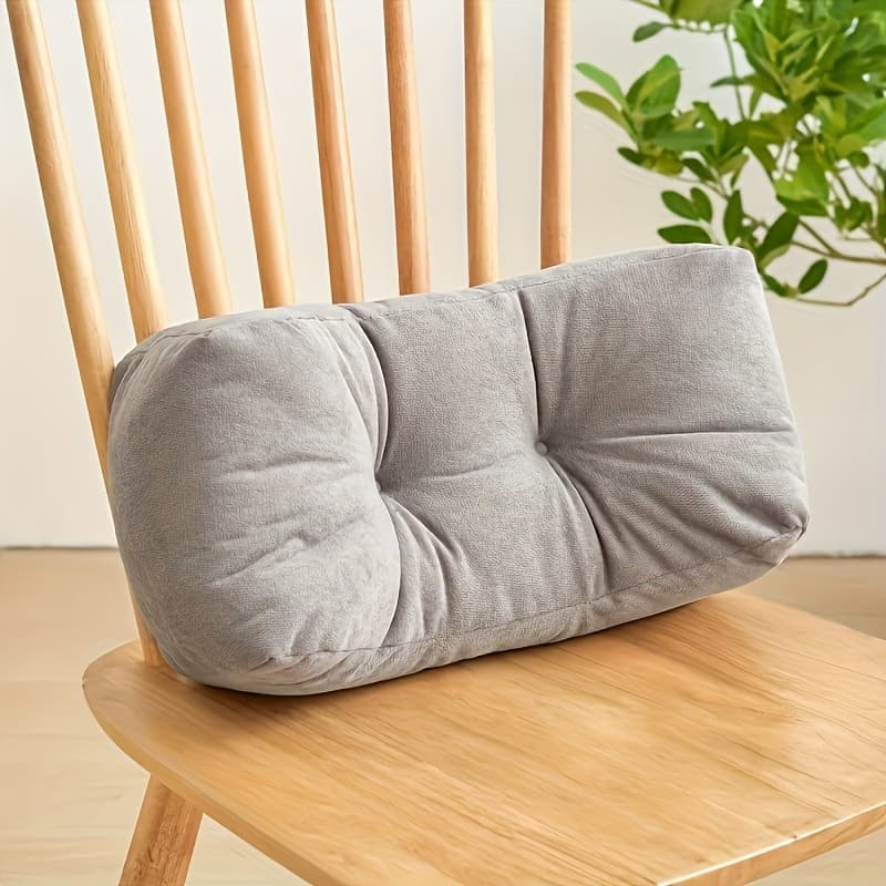 TEMU 1pc Luxurious Lumbar Support Cushion, Nap Pillow, Student Waist Cushion, Chair Backrest Cushion, Lumbar Pillow, Hug Pillow, Office Nap Pillow