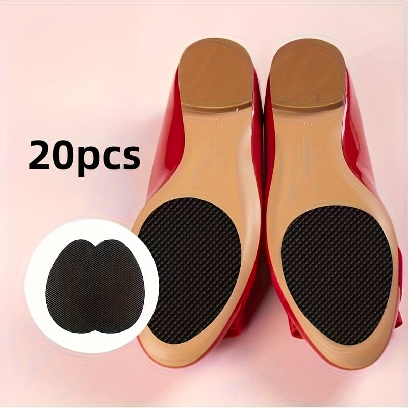 TEMU /40pcs Trimmable Non-slip Shoe Pads, Wear-resistant Protective Stickers, Suitable For All Shoes - Black, Self-adhesive Sole Protectors, Prevent Slipping, Enhance Grip