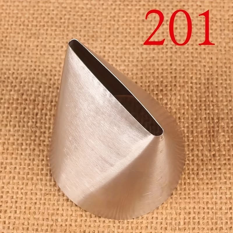 TEMU Extra Large Smoothing Piping Nozzle, Flat Serrated Edge, Cream Smoothing, 304 Stainless Steel, Baking Tool