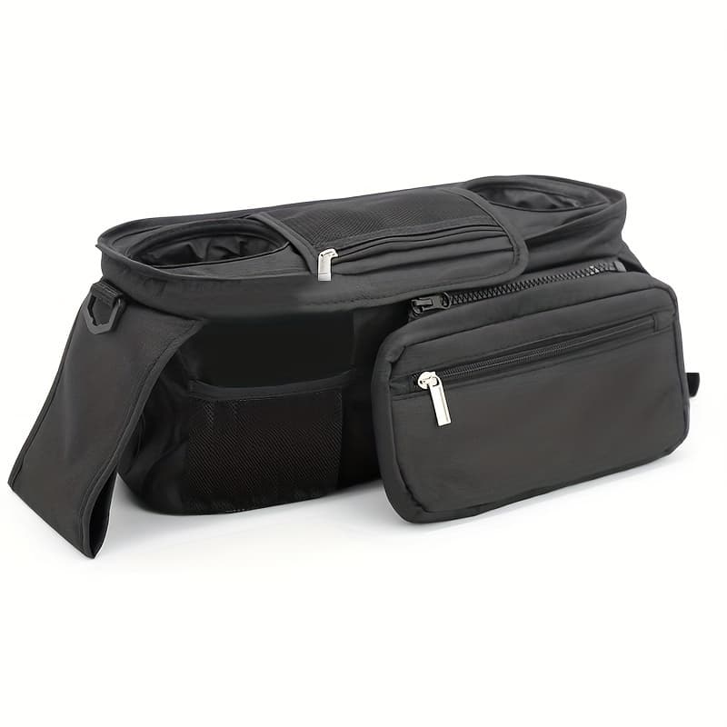 TEMU 1 Durable And Spacious Organizer Bag For Strollers, Designed For Easy Hanging. It Serves As A Storage Basket For Universal Additions, Making It A Convenient And Practical Solution For Mothers