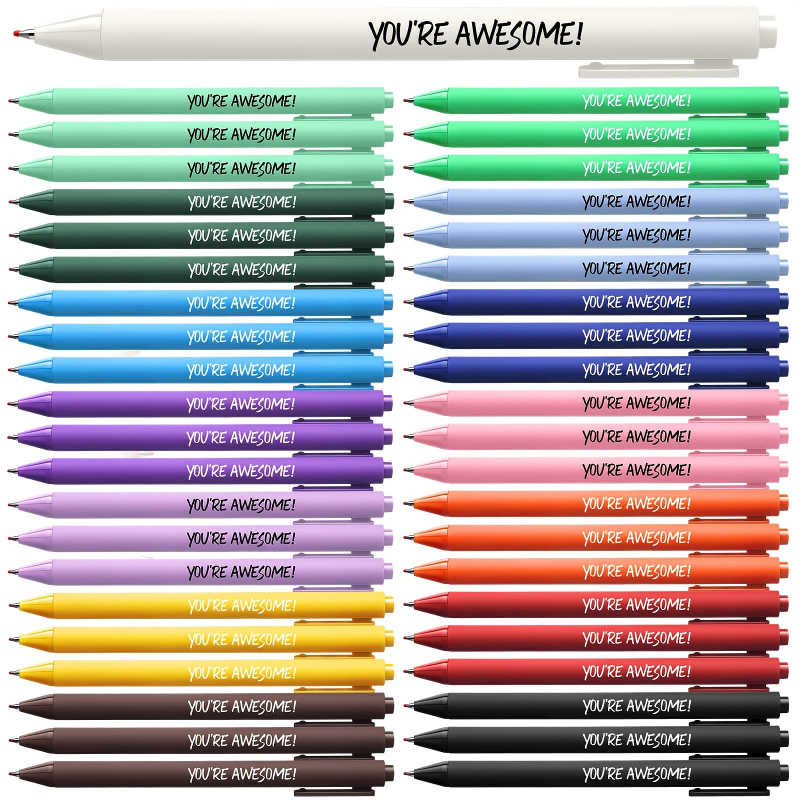 TEMU 45pcs Inspirational Pens Employee Appreciation Gift Pens Bulk Motivational Gift For Christmas Coworkers Employee Team