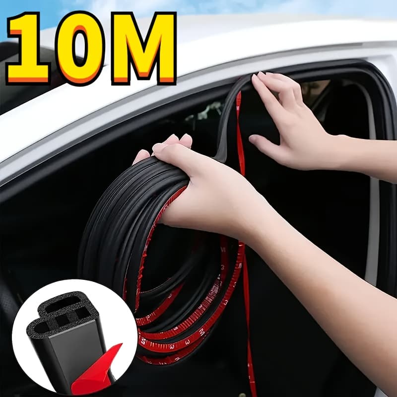 TEMU A 10-meter (32.8 Feet) Self-adhesive Double-layer L-shaped Strip Designed For Sound Insulation. This Universal Rubber Sealing Strip Is Ideal For Doors And Windows Of Cars, Rvs, And Trucks