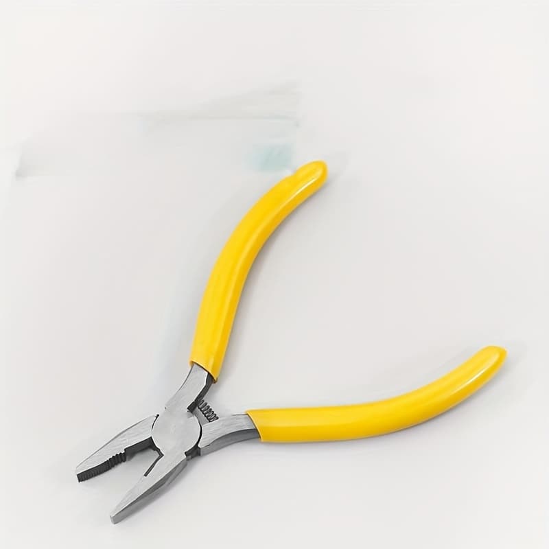 TEMU 1pc Small Pliers, Handmade Mini Pliers, Diagonal Pliers, Steel Wire Pliers, Top Cutting Pliers, Bead Piercing Pliers, Jewelry Pliers