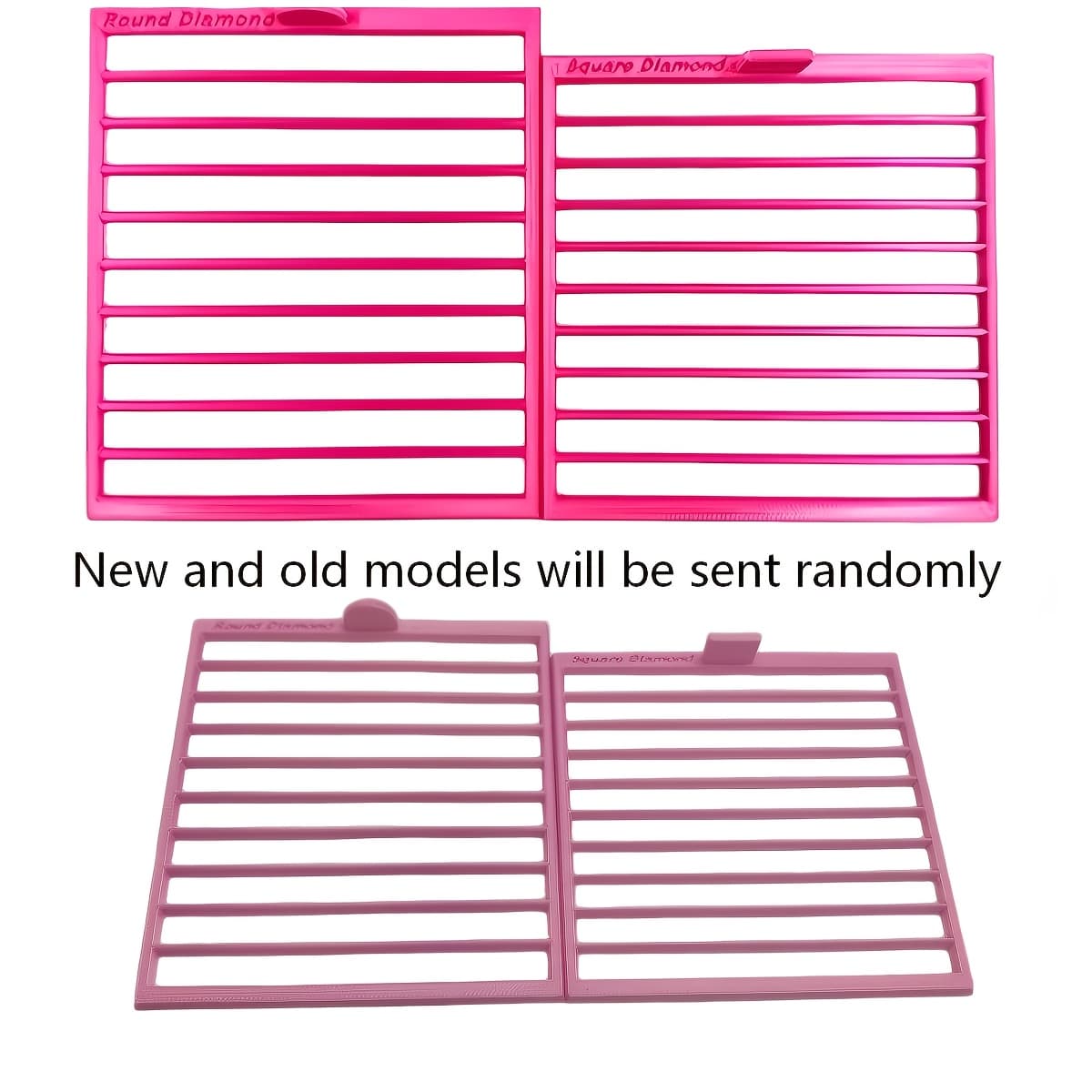 TEMU Diamond Painting Positioning Frame, Square Diamond Frame And Round Diamond Frame Set