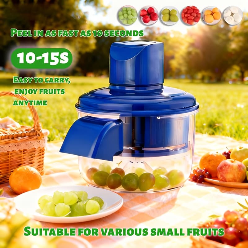 TEMU Multifunctional Fruit Peeler, Rapid Peeling, 10- For Quick Peeling, Electric Peeler For Grapes, Garlic And , Designed For And Vegetables, High-efficiency Kitchen Electric For