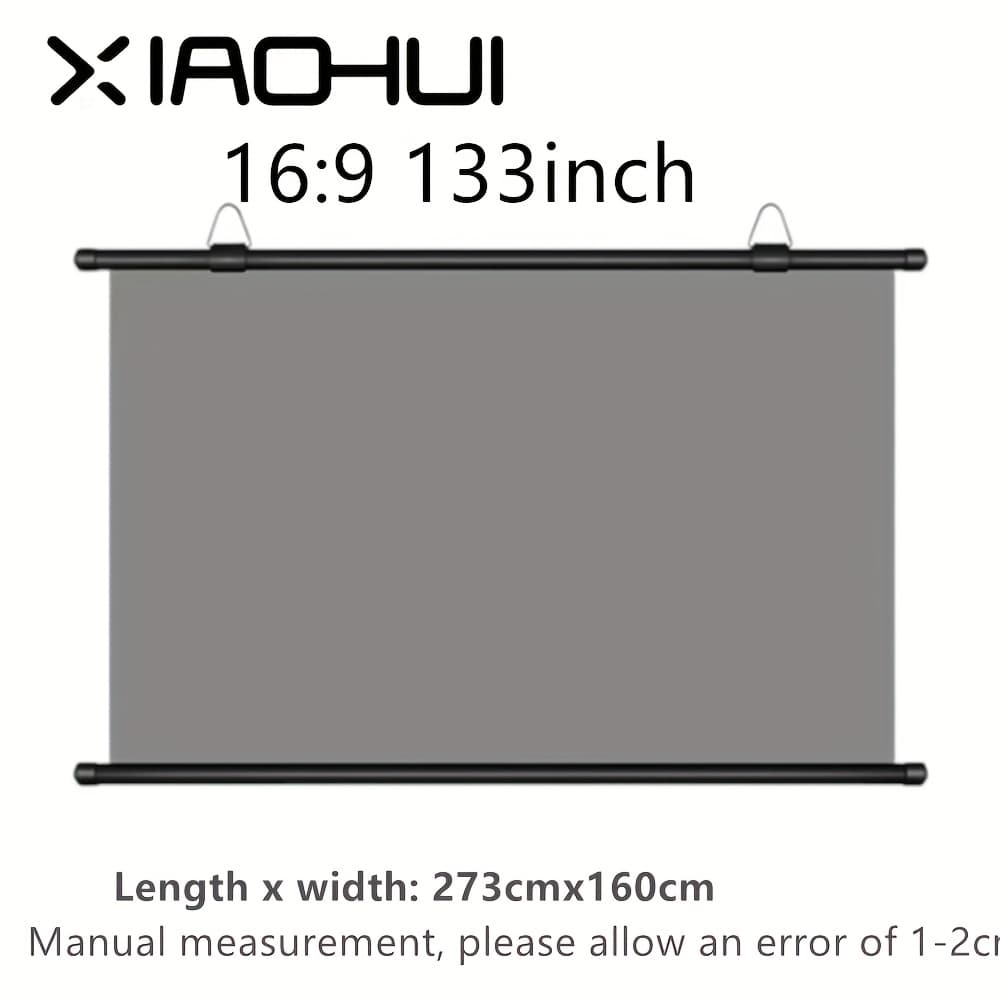 TEMU Xiaohui 133-inch Portable Foldable Splicing Projection Screen 16:9 Wall-mounted, Used For Home Theaters, Movies, Presentation Wall Movie Projectors, And Presentation Screens
