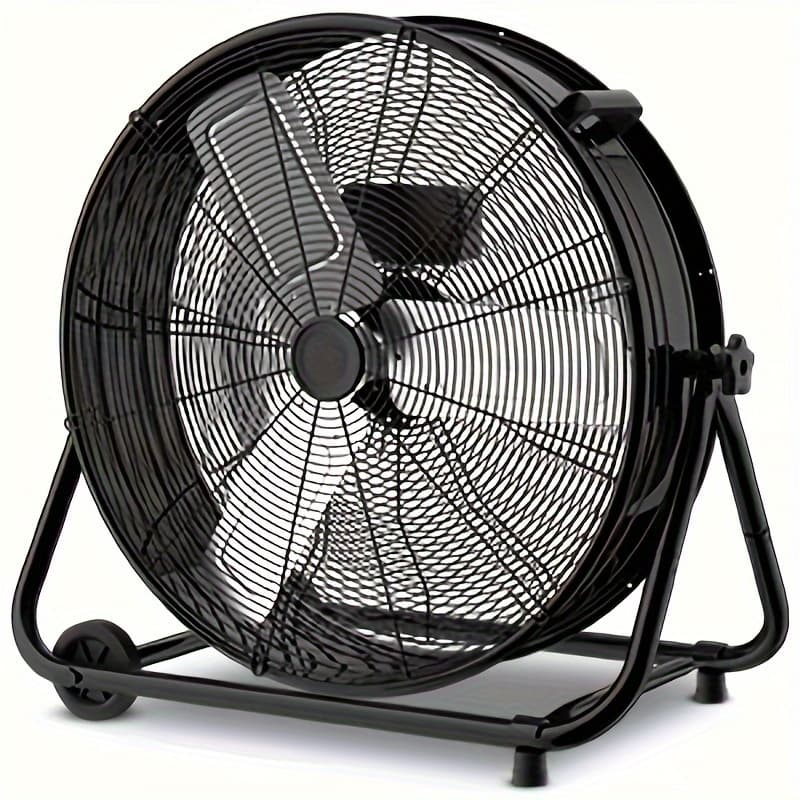 TEMU 24/30" Industrial Drum Fan, 9460/14000 Cfm High Velocity Floor Fan, 3 Circulator W/tilt