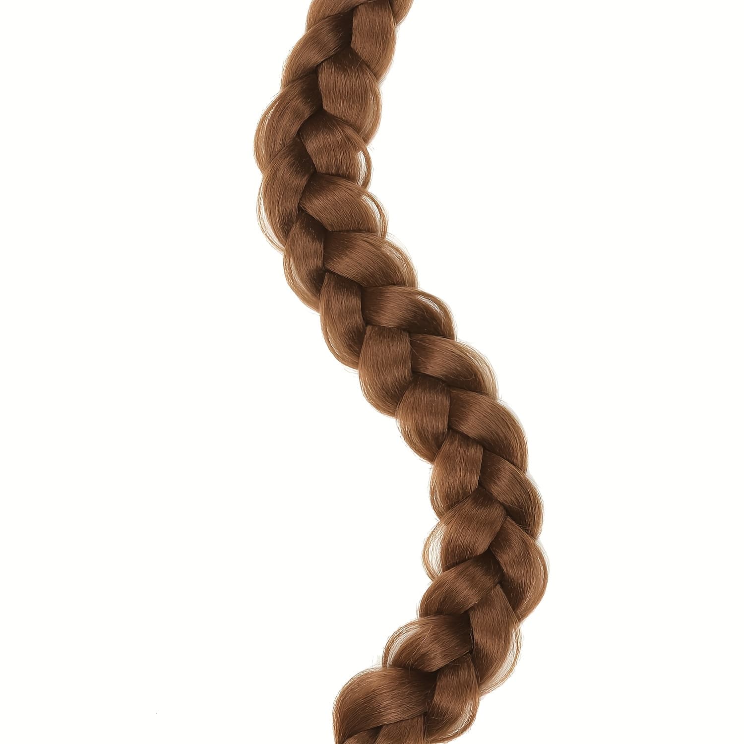 TEMU Synthetic Braided Ponytail Extensions For Women, Featuring An Elastic Band, Perfect For Christmas