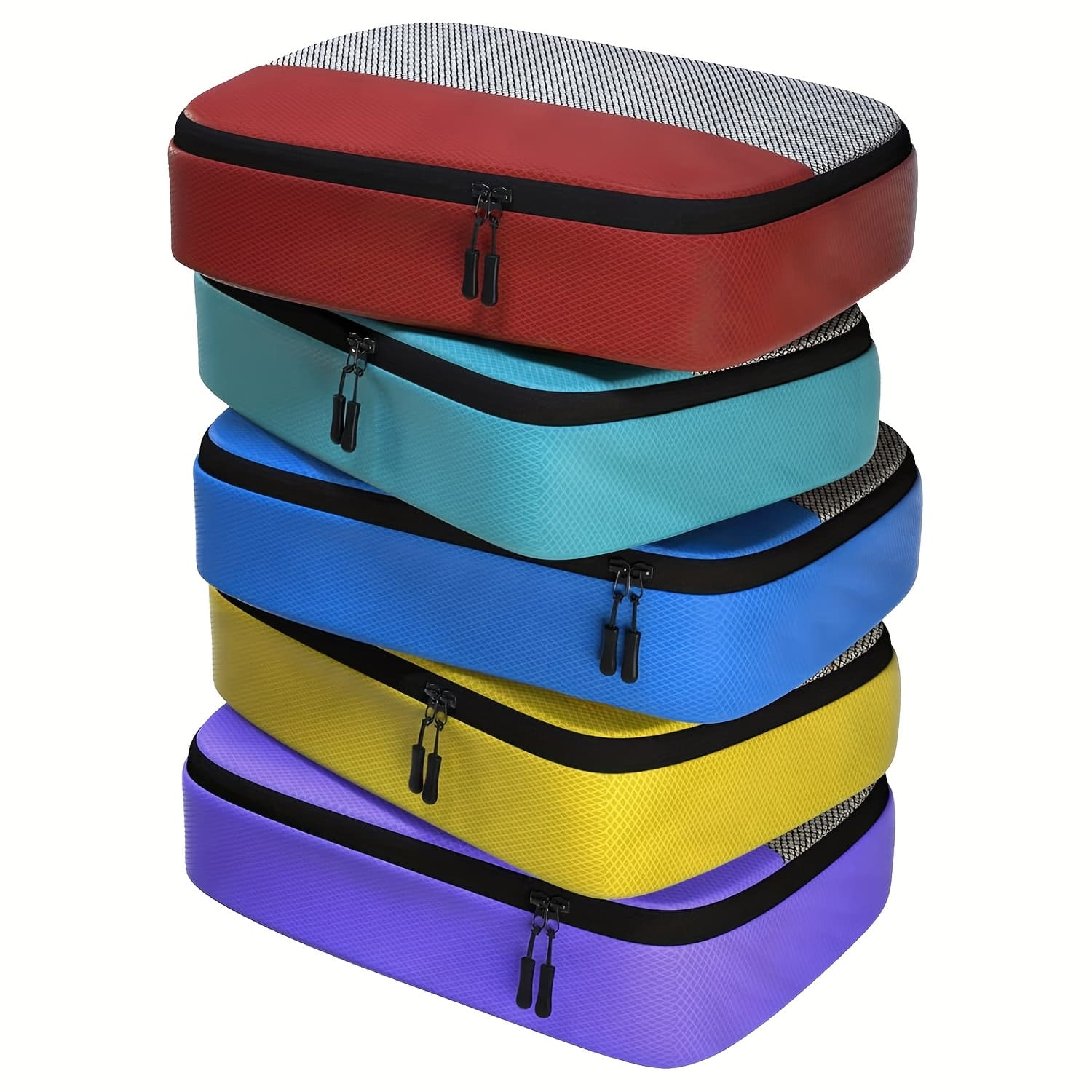 TEMU 5pcs Set Of S, M, L Colored Storage Bags, In 3 Sizes