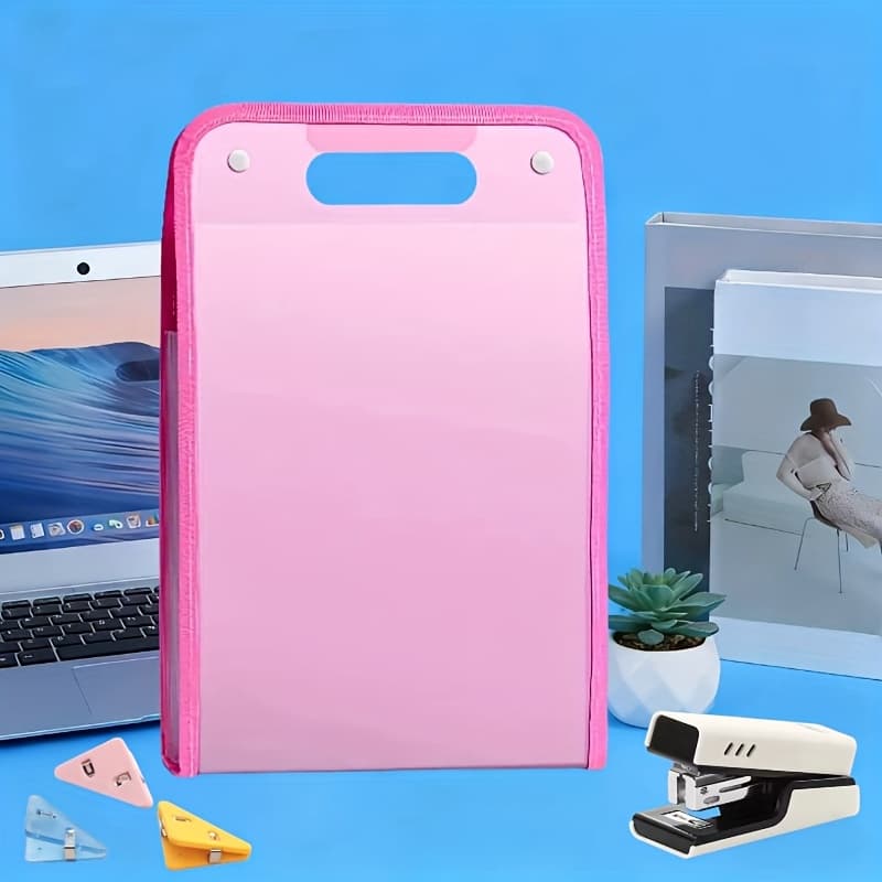 TEMU 13-layer Accordion Folder, Large Capacity, Combination Package, Classification Stickers, Suitable For Storing Supplies, School Items, Test Papers, And Materials.