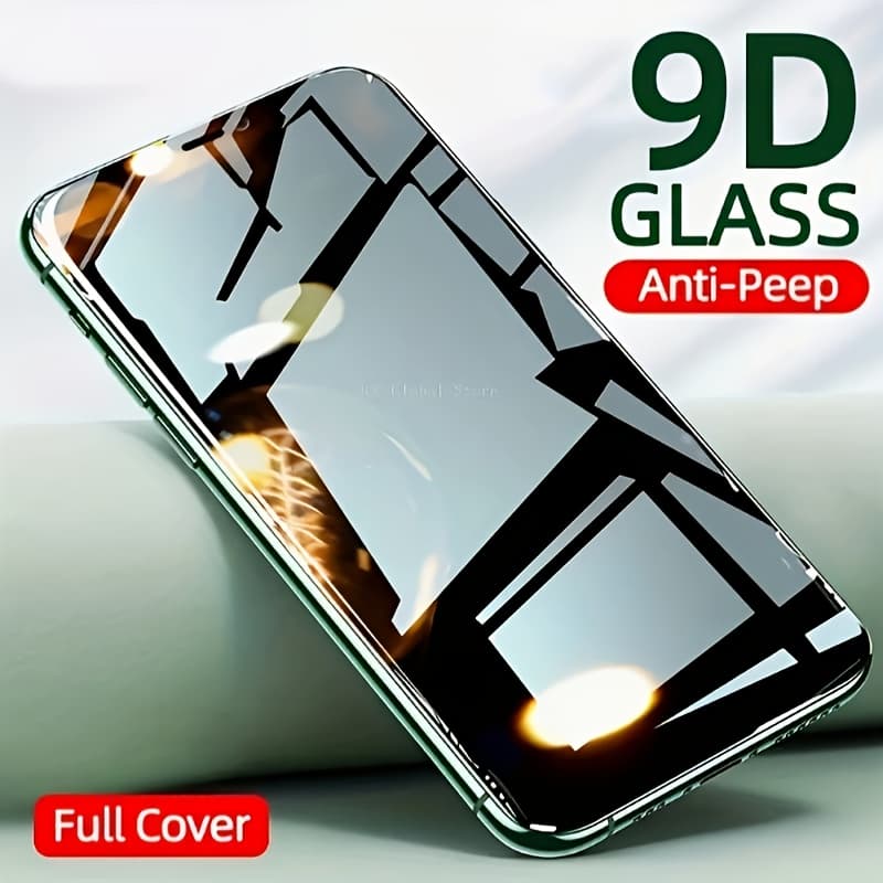 TEMU 1pc 9d Tempered Glass Screen Protector For Iphone 7/8 Plus/x/xr/xs Max/11/12/14/15/16 Pro Max, Glossy Anti-peep Full Coverage Privacy Screen Guard With Technology