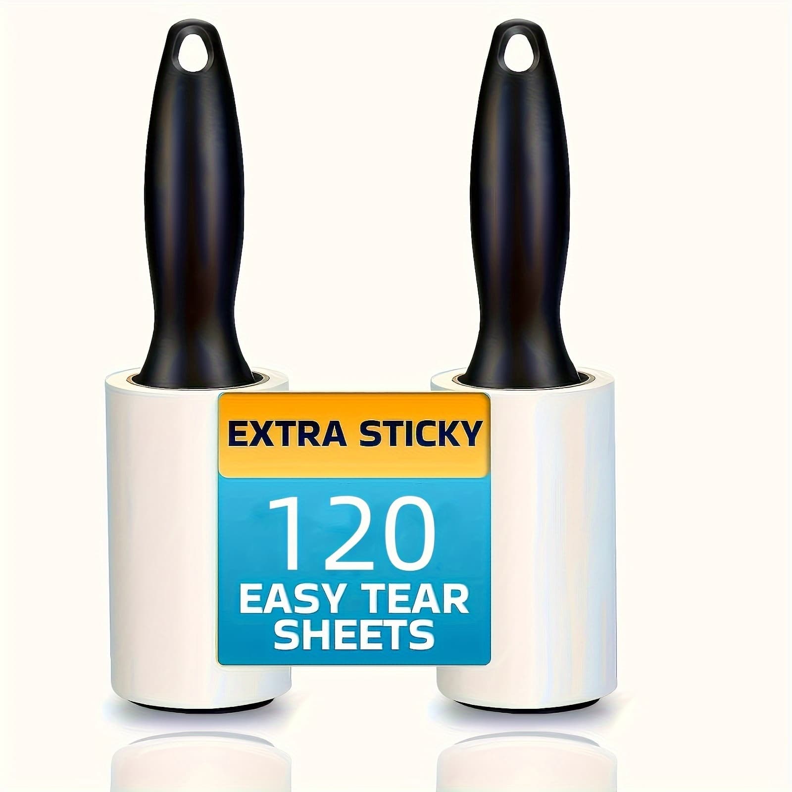 TEMU Extra-sticky Lint Roller For Pet Hair Removal - Ideal For Furniture, Clothes & Carpets | Fragrance-free Fur Cleaner